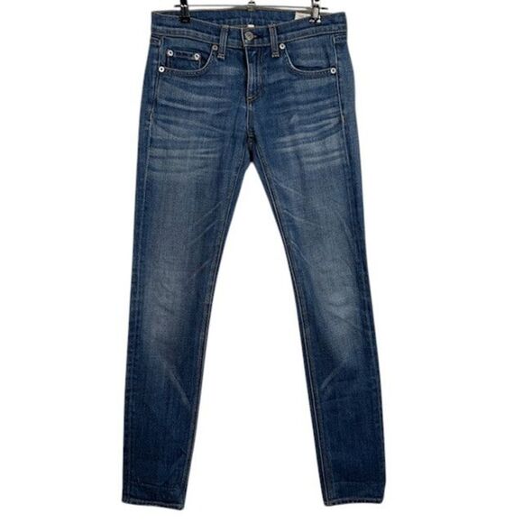 Rag & Bone Dre Jeans Lowrise Boyfriend Bradford Wash Stretch Denim Size 24 - Picture 2 of 13